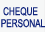 Cheque personal